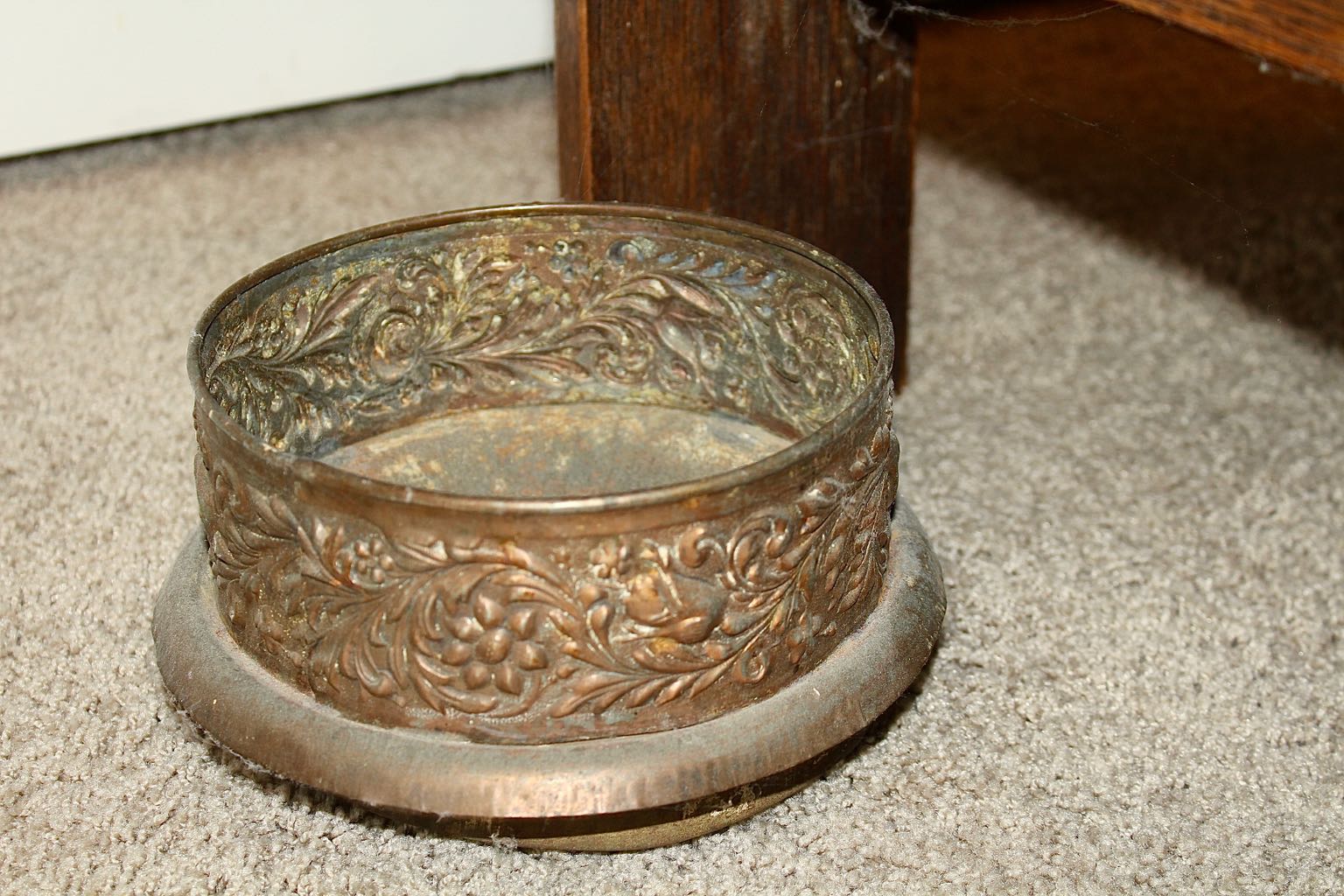 Antique Oak Mirrored Hall Tree Chair with Side Umbrella Stand