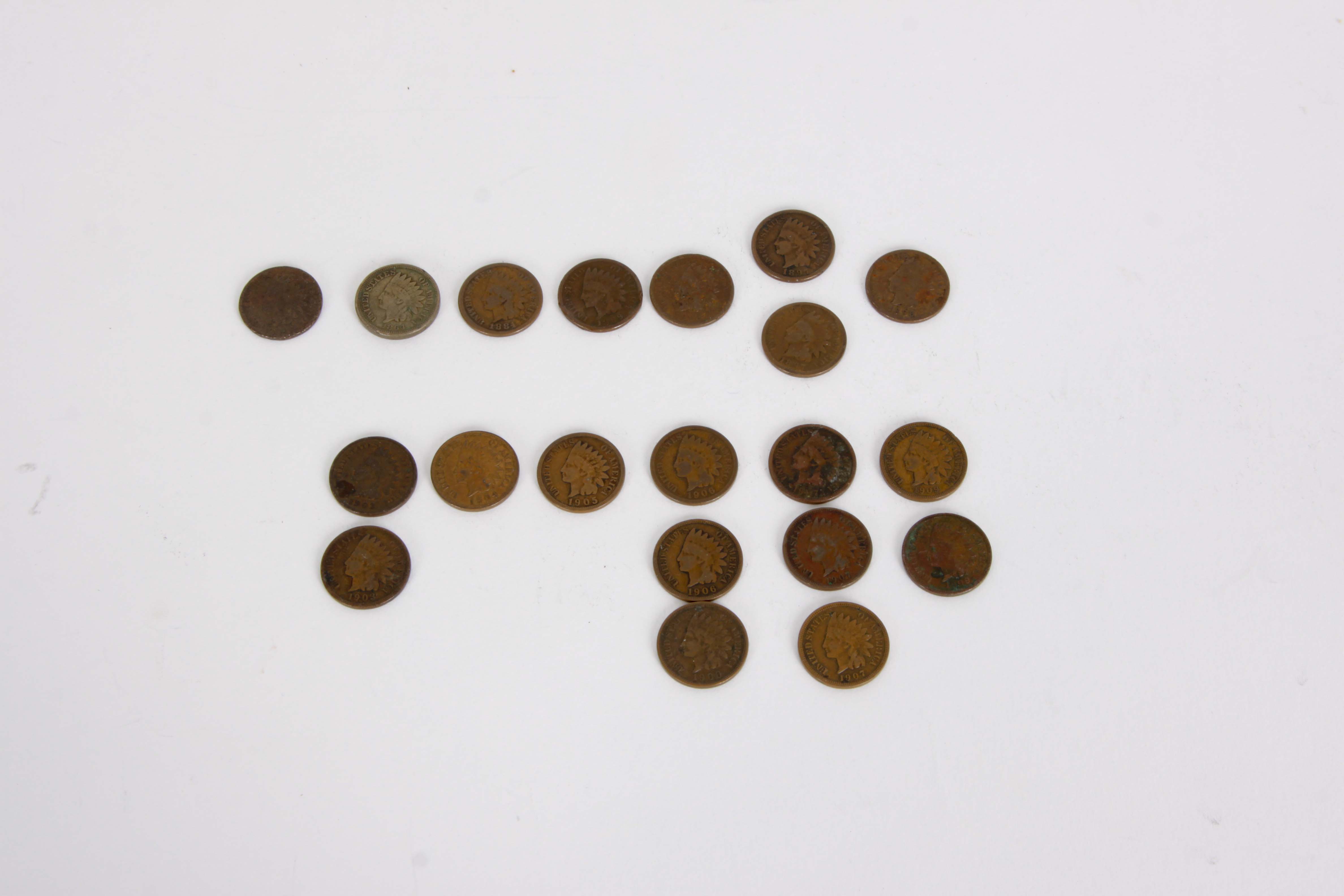 Indian Head One Cent Coins