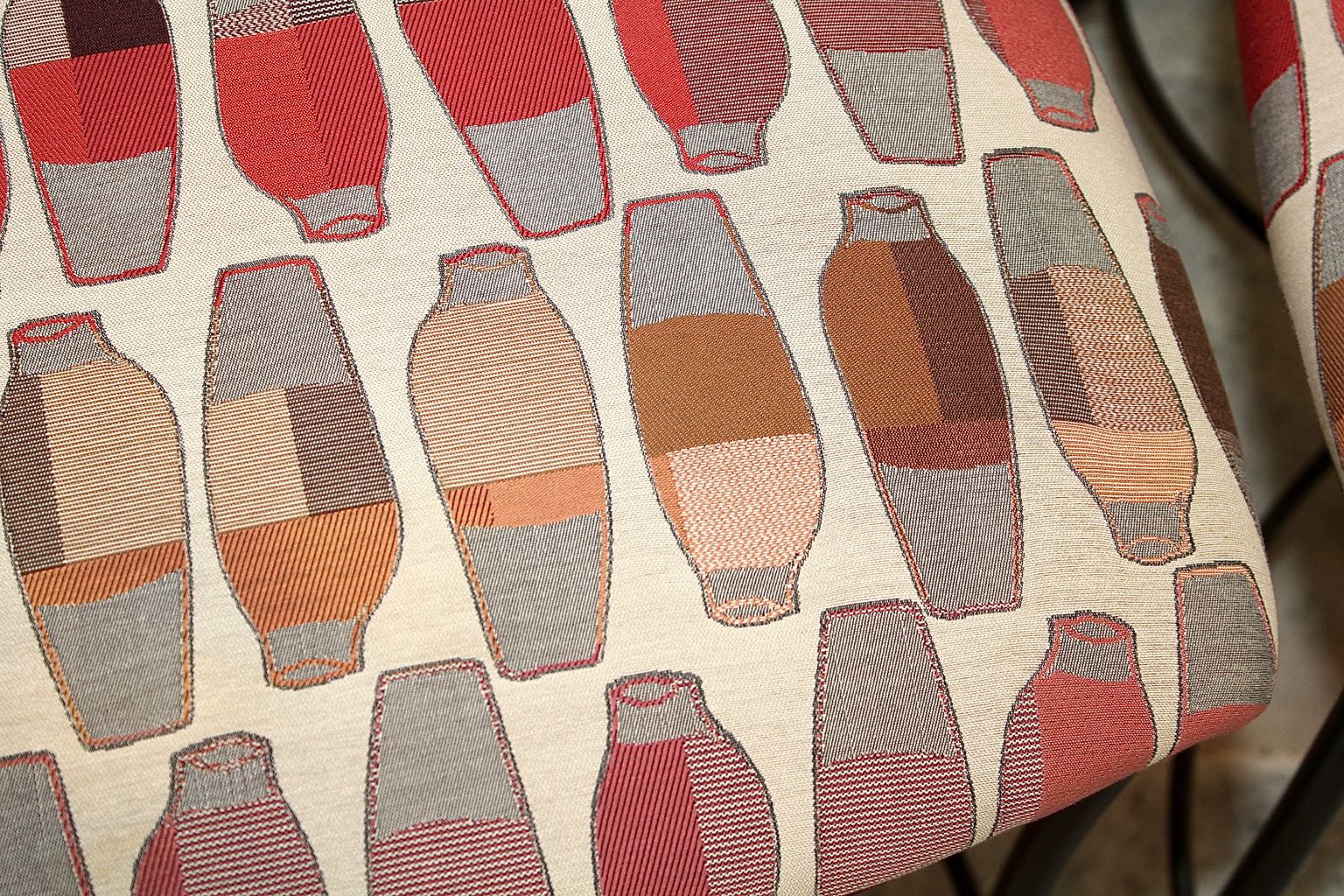 Glass Top Dining Table with Four Wrought Iron Chairs