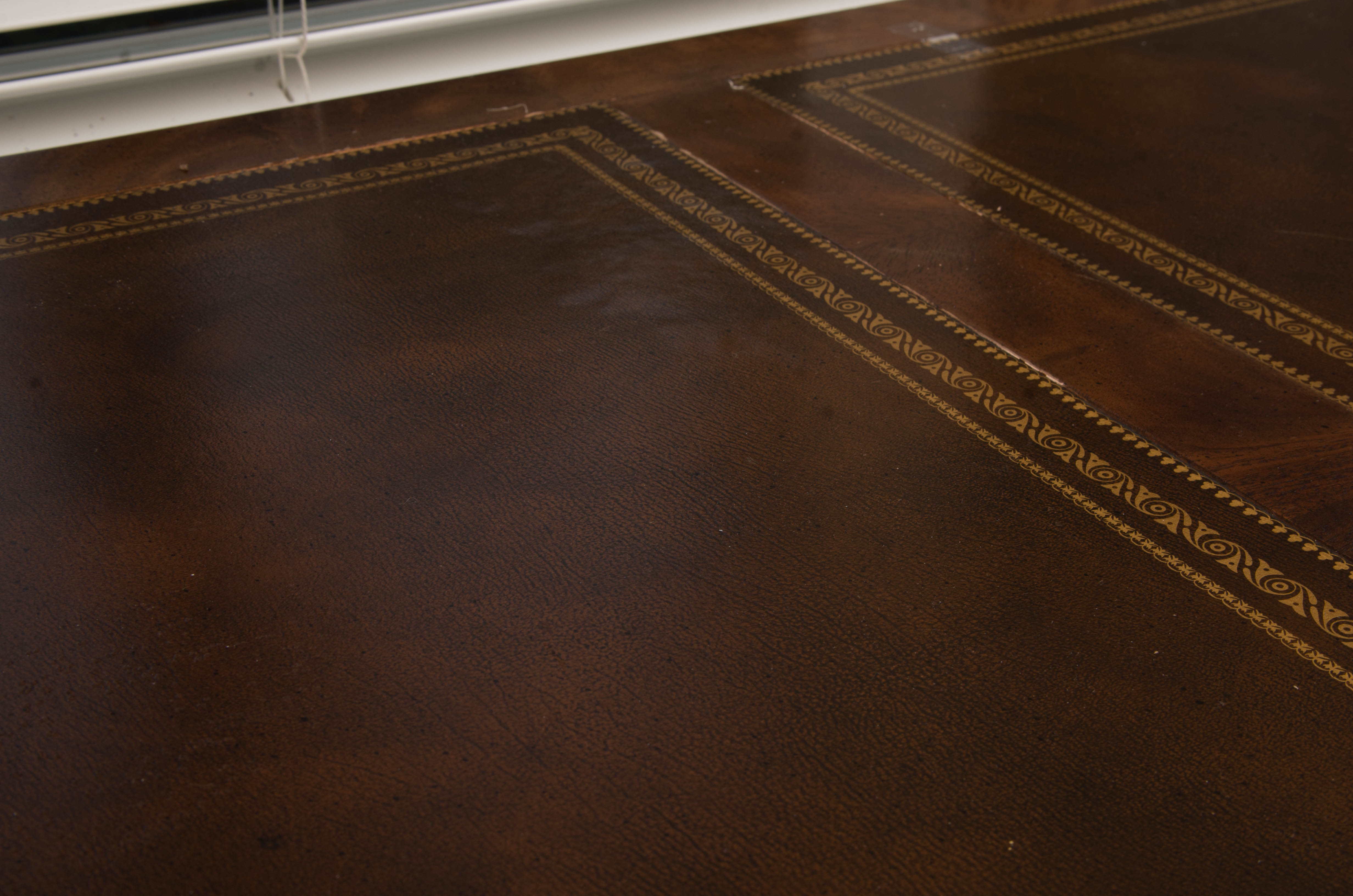 Leather-Top Executive Desk by Sligh