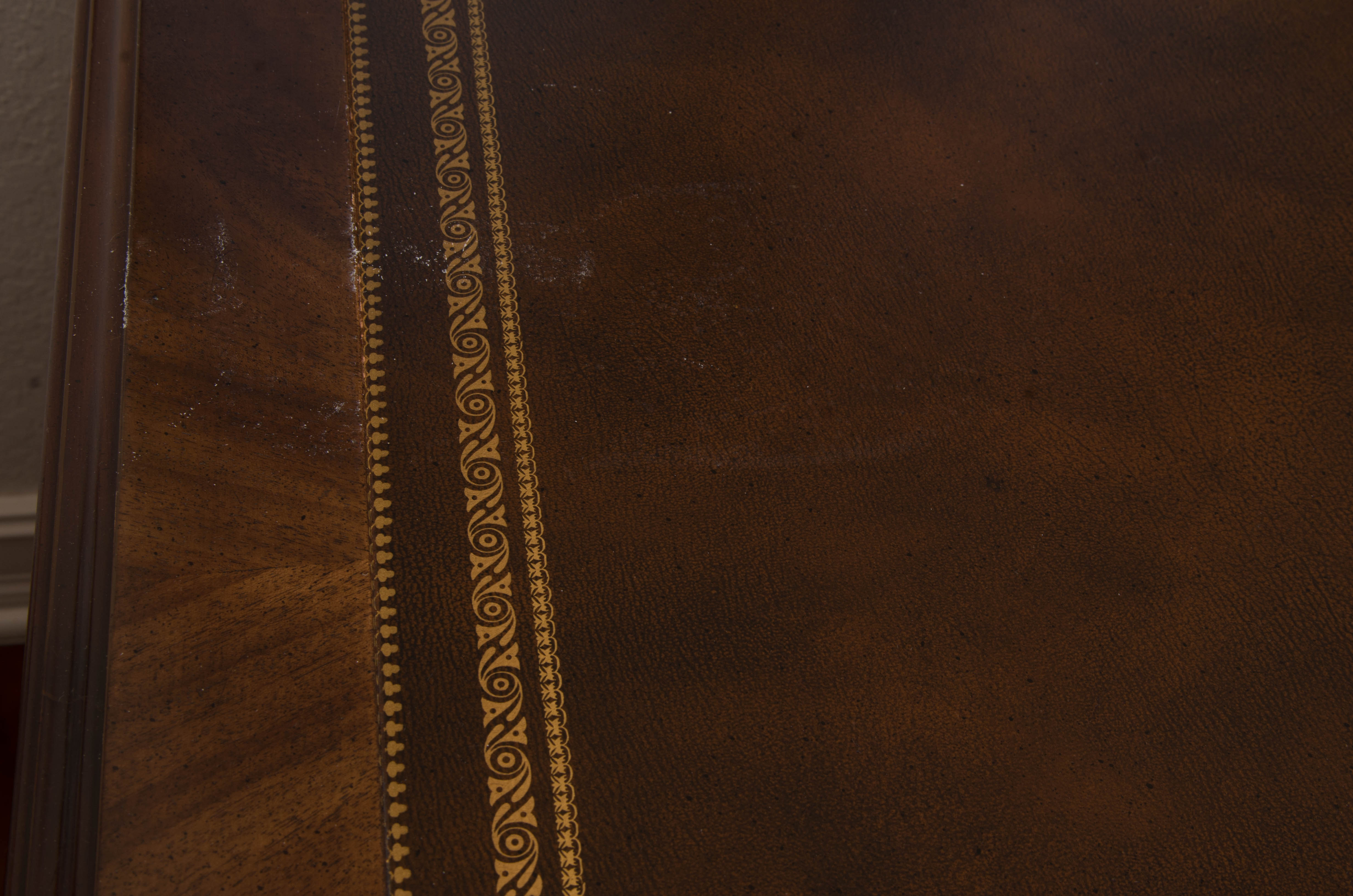 Leather-Top Executive Desk by Sligh