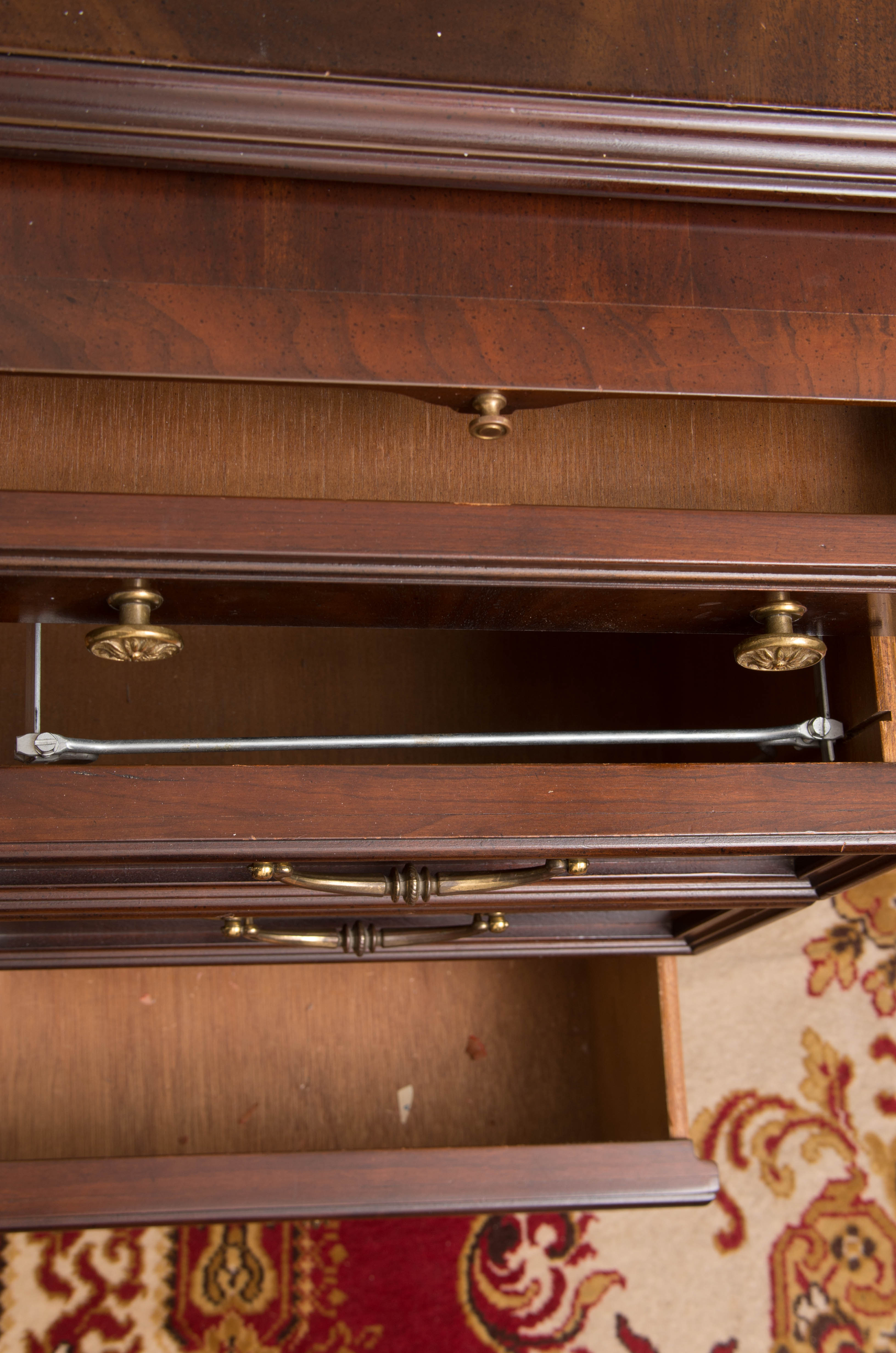 Leather-Top Executive Desk by Sligh