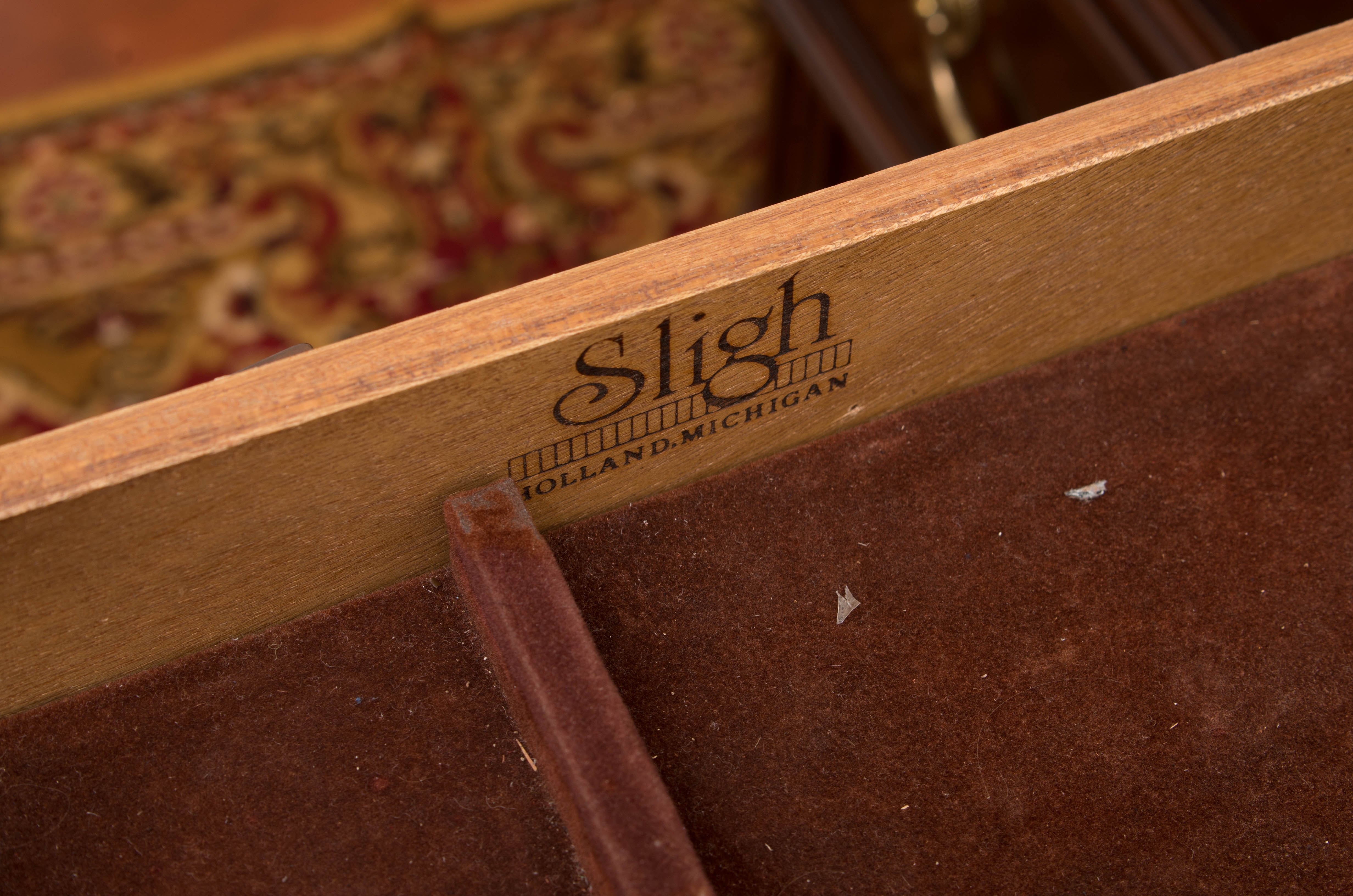 Leather-Top Executive Desk by Sligh