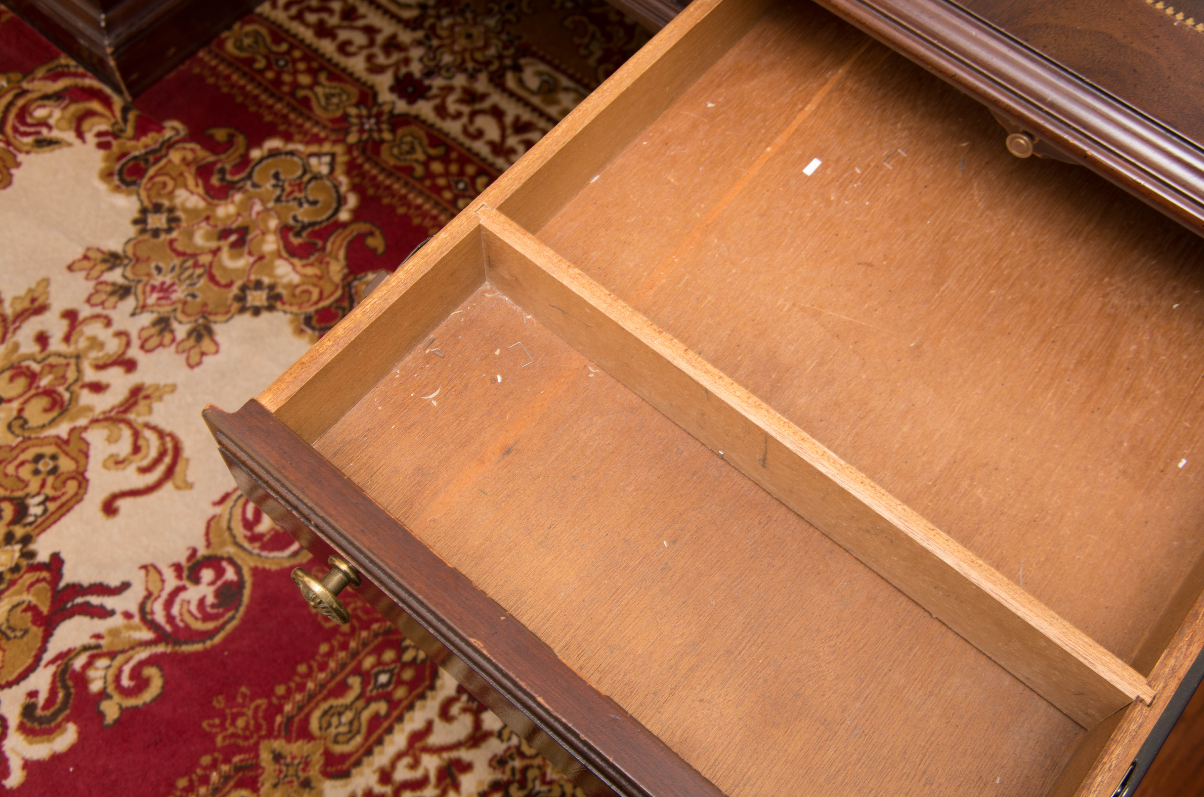 Leather-Top Executive Desk by Sligh