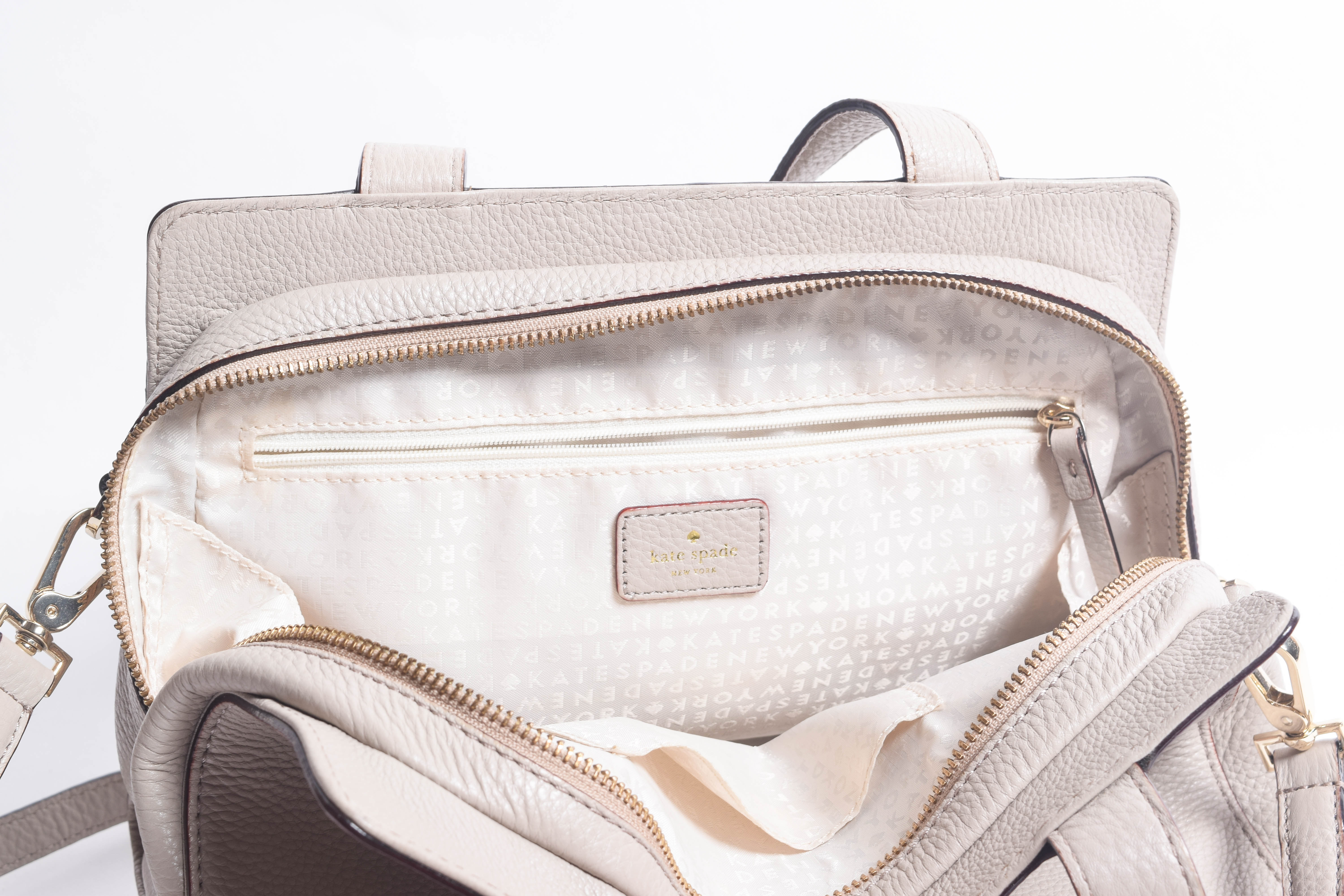 Kate Spade Leather Handbag with Detachable Shoulder Strap