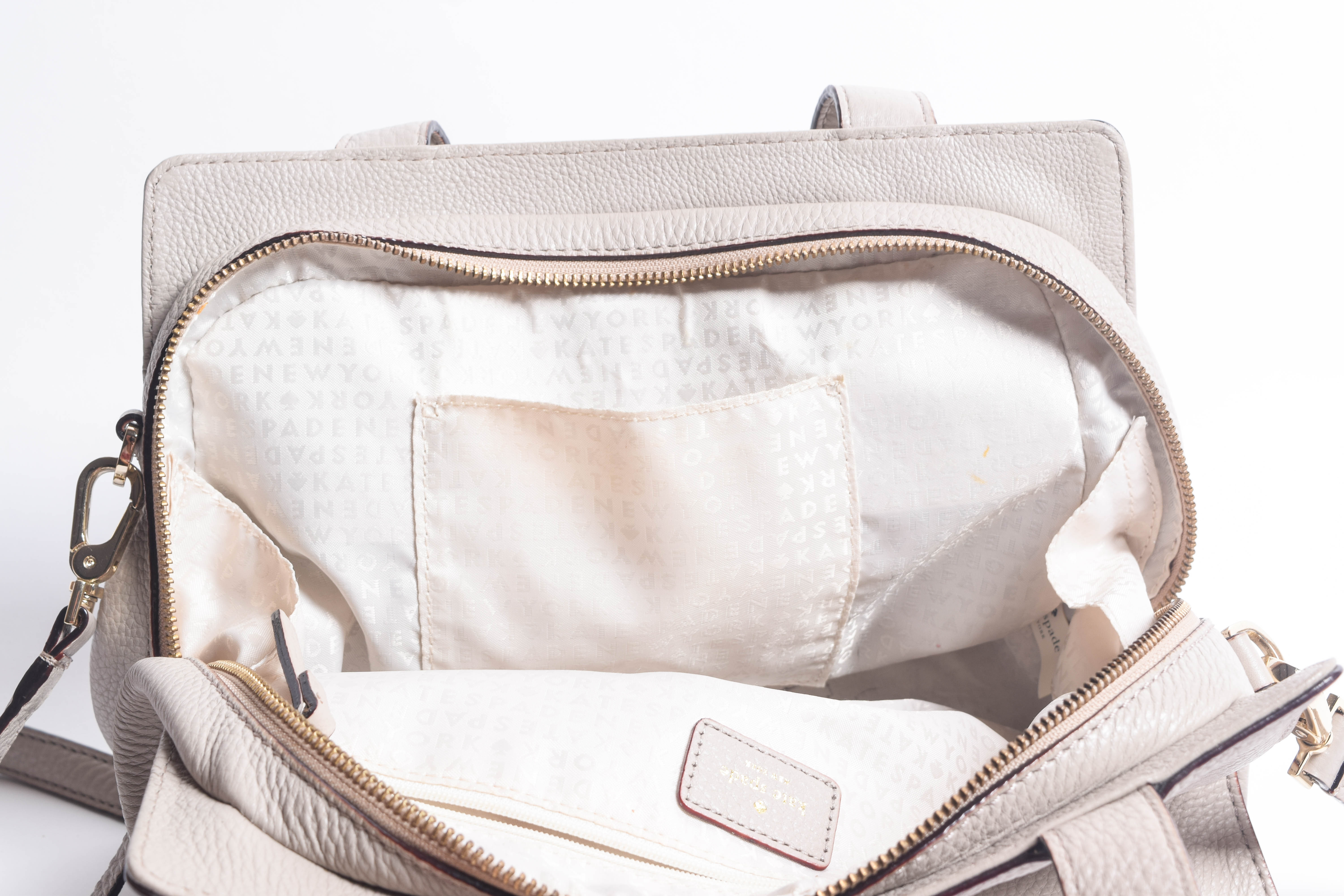 Kate Spade Leather Handbag with Detachable Shoulder Strap