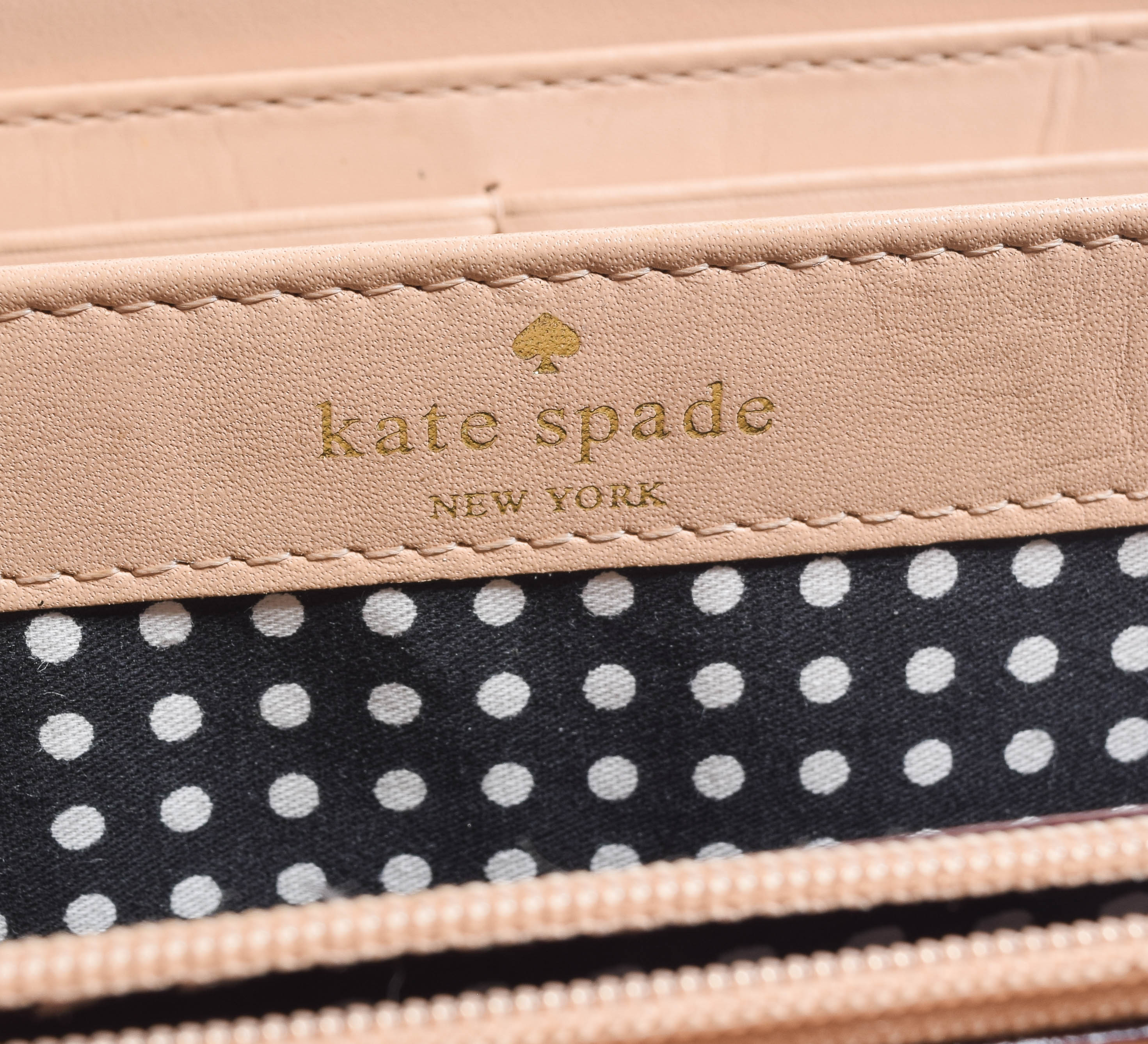 Kate Spade Ivory White Quilted Leather Handbag and Zip Around Wallet