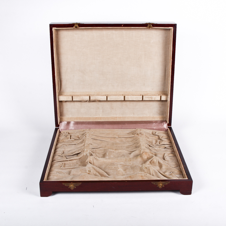 Vintage Wood Silverware Box