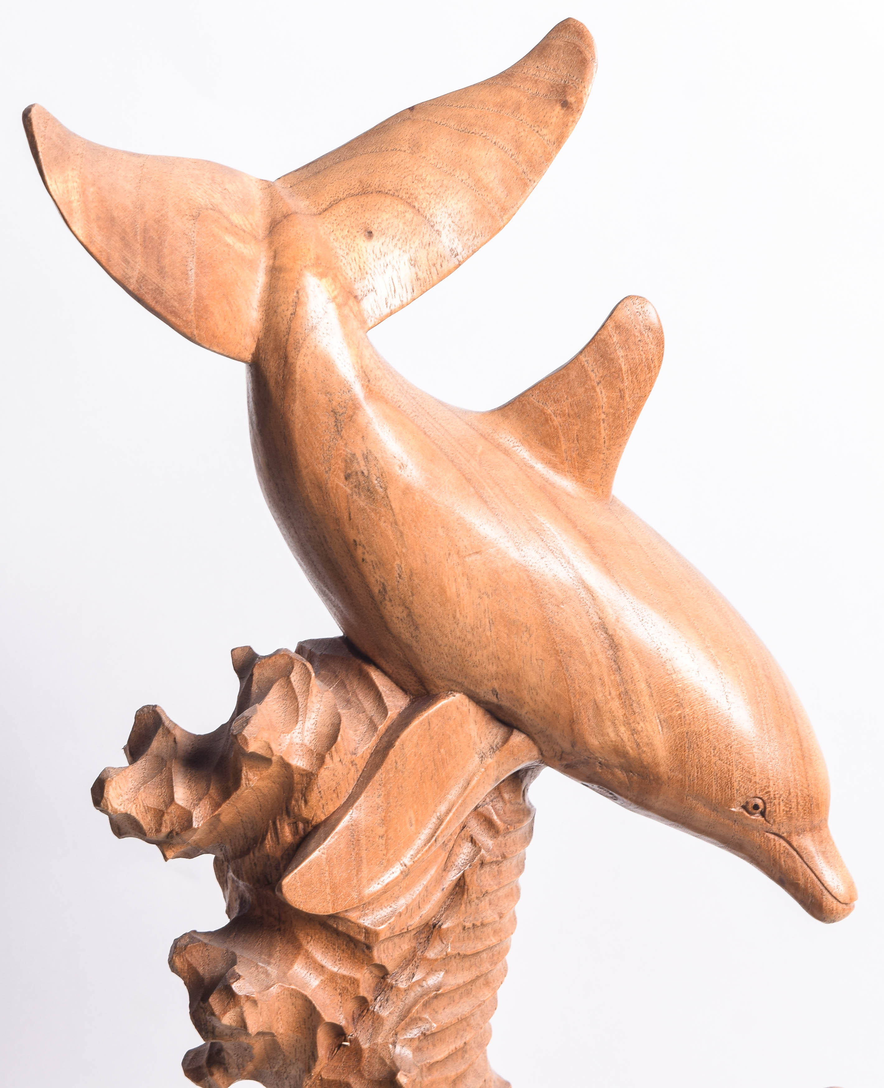 Wood Dolphin Carving
