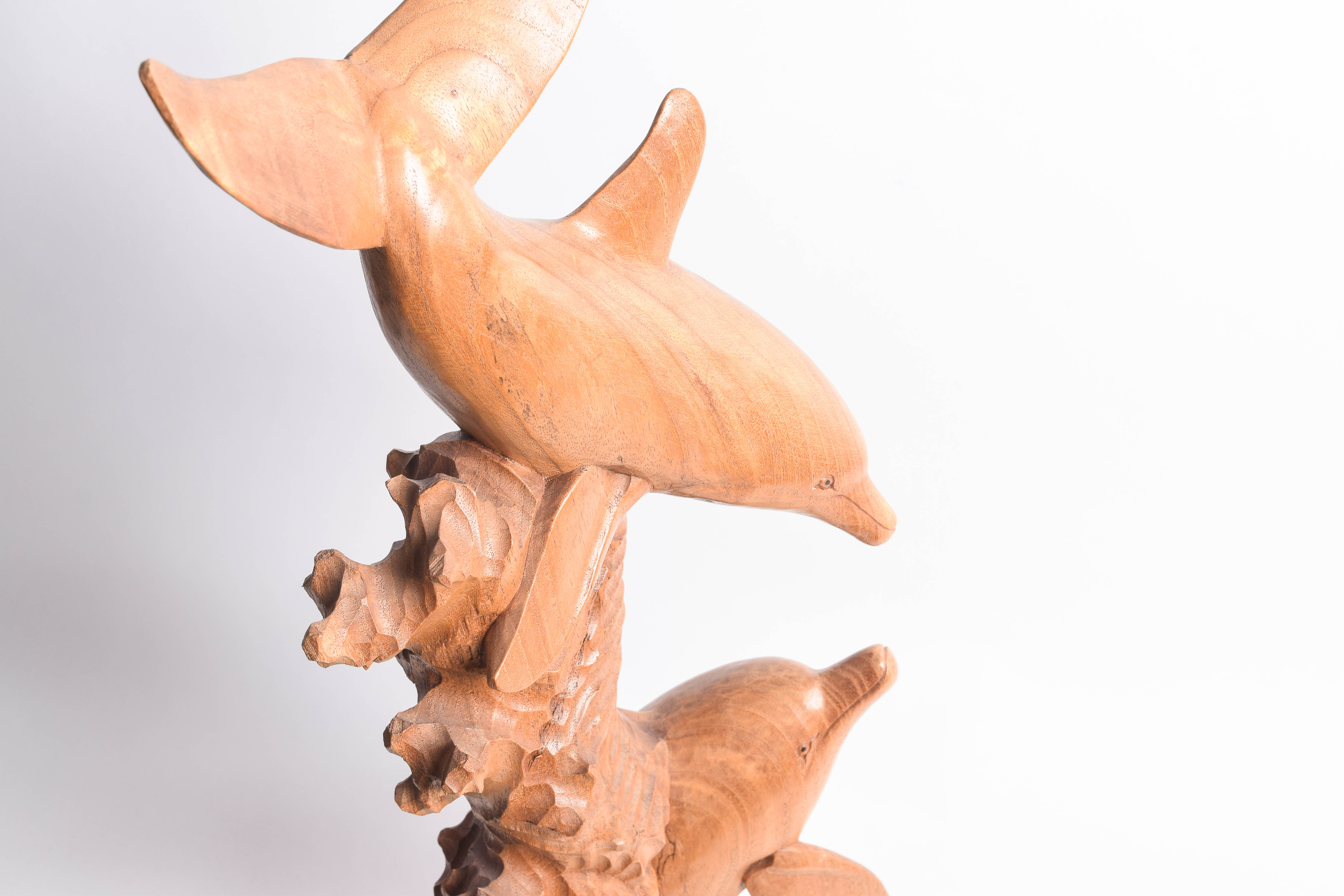 Wood Dolphin Carving