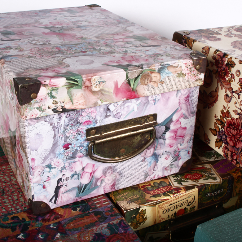 Collection of Vintage Storage Boxes