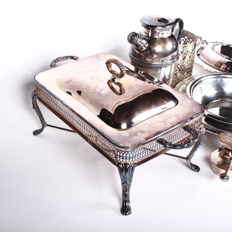 Mixed Collection of Silver Plated Servingware