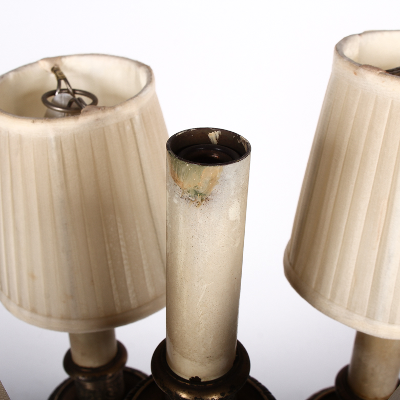 Vintage 1930s Oscar B. Bach Candelabra Table Lamp