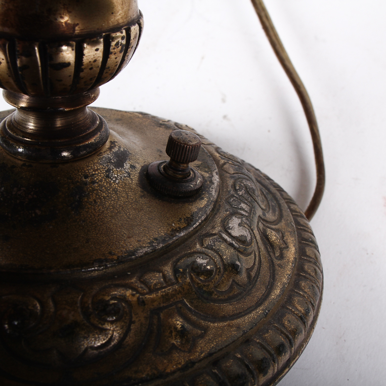 Vintage 1930s Oscar B. Bach Candelabra Table Lamp