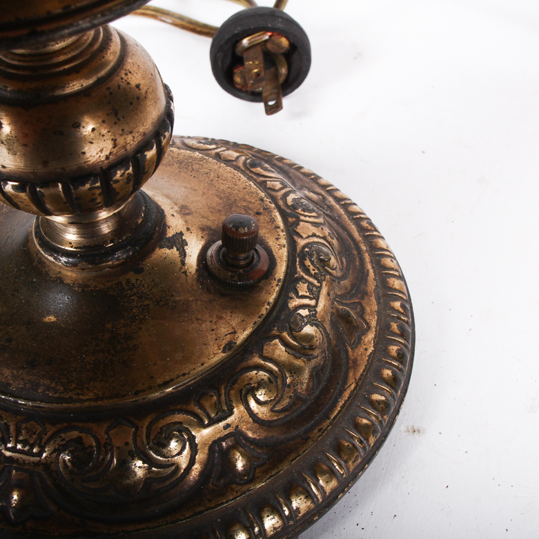 Vintage 1930s Oscar B. Bach Candelabra Table Lamp