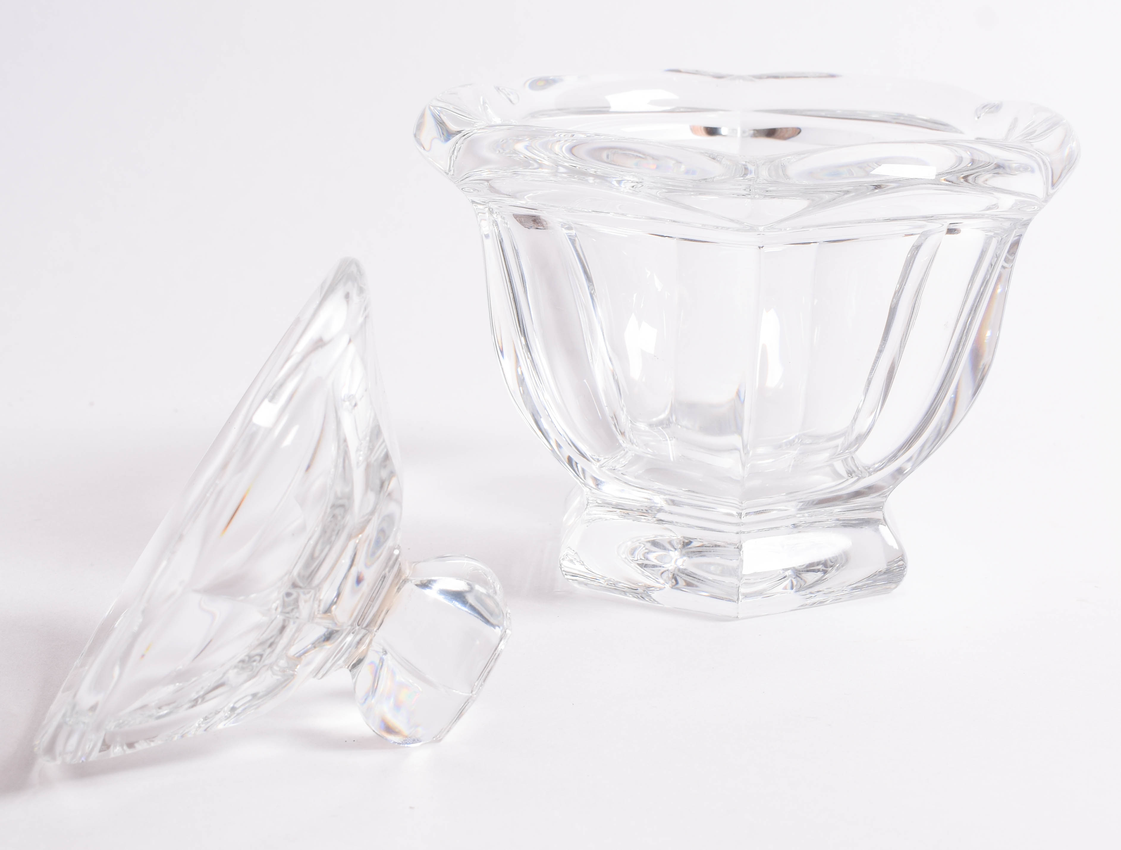 Baccarat Crystal Mustard Dish