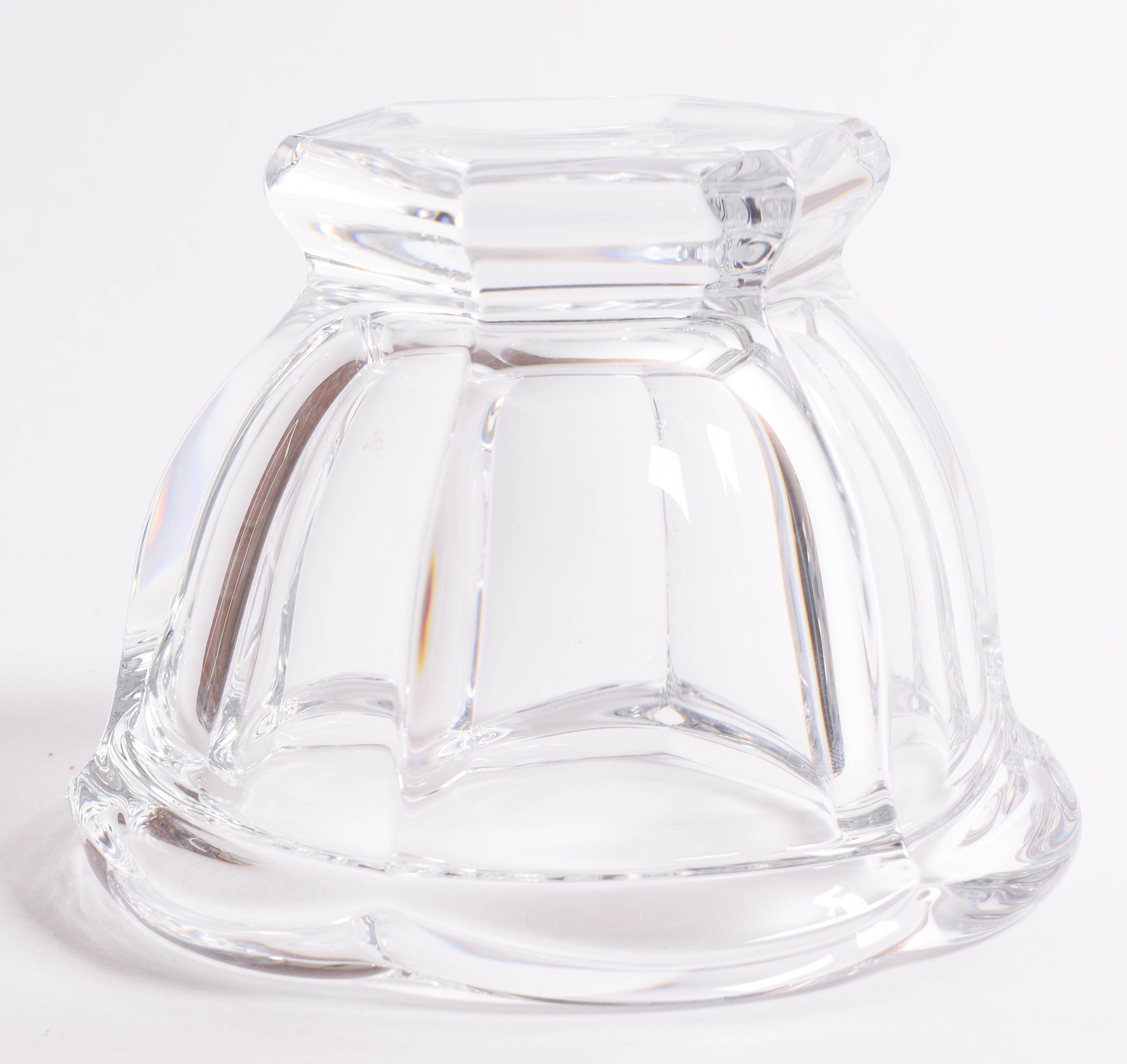 Baccarat Crystal Mustard Dish