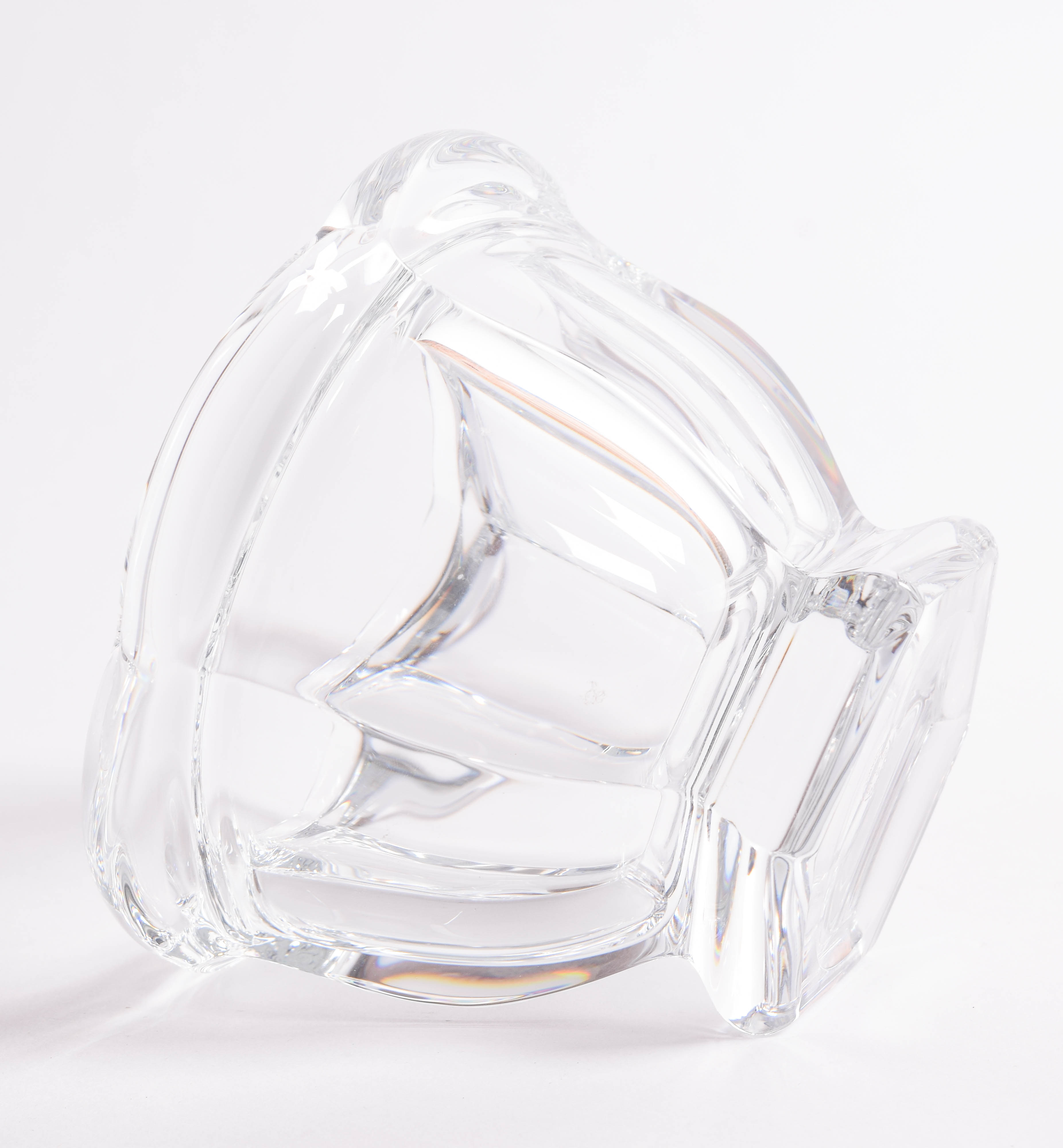 Baccarat Crystal Mustard Dish