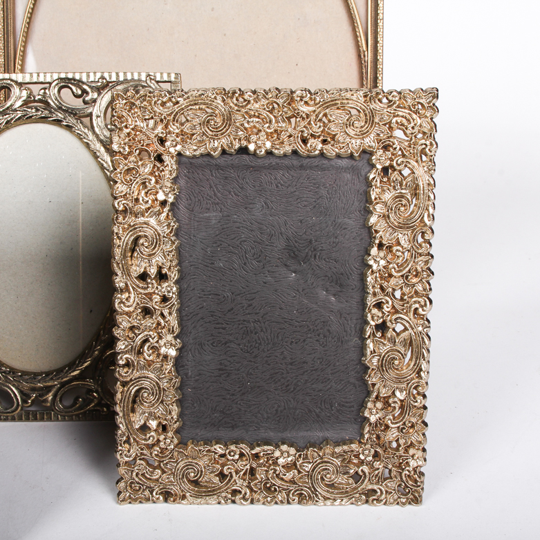 Collection of Gold Tone Picture Frames