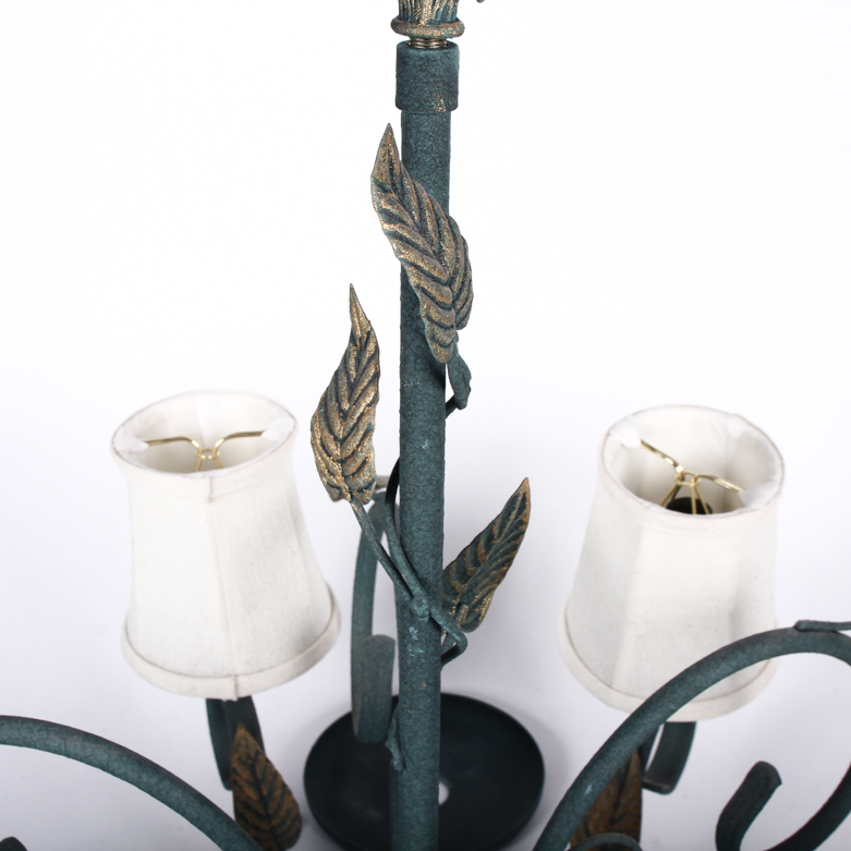 Metal Scroll Chandelier