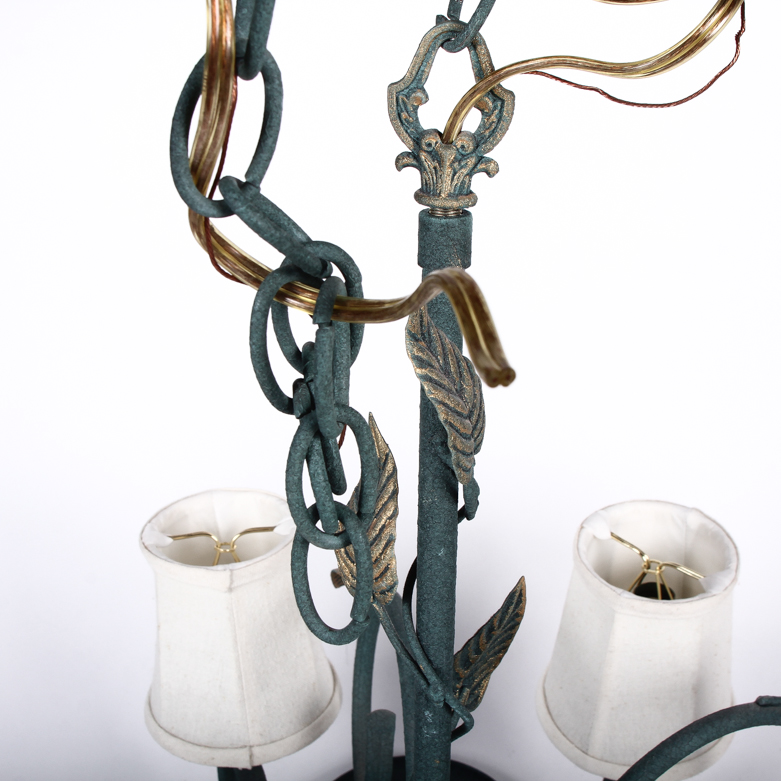 Metal Scroll Chandelier