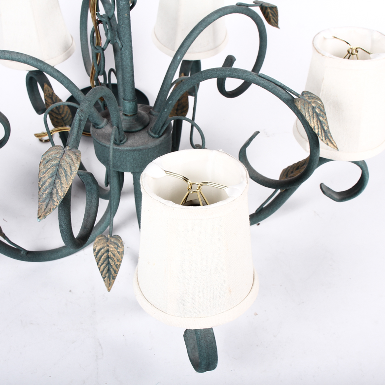 Metal Scroll Chandelier