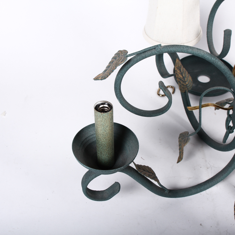 Metal Scroll Chandelier