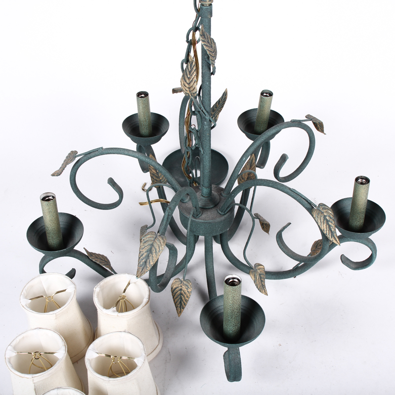 Metal Scroll Chandelier