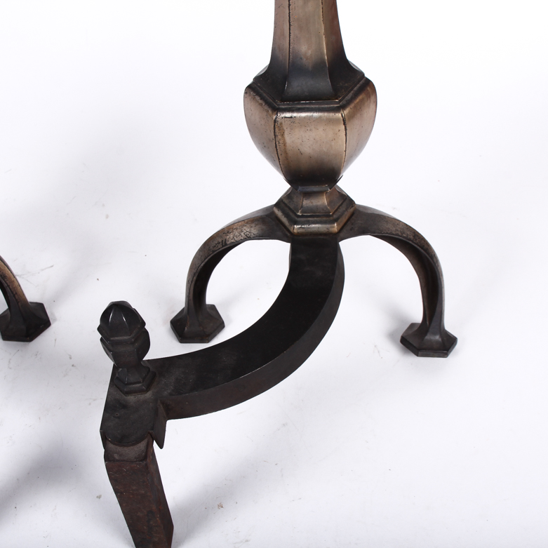 Pair of Vintage Metal Andirons