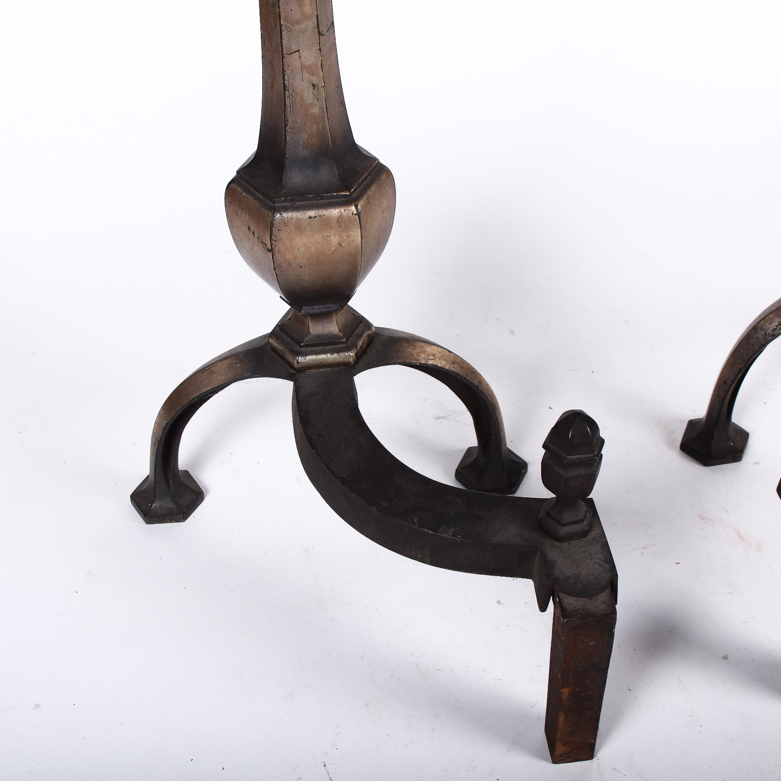 Pair of Vintage Metal Andirons