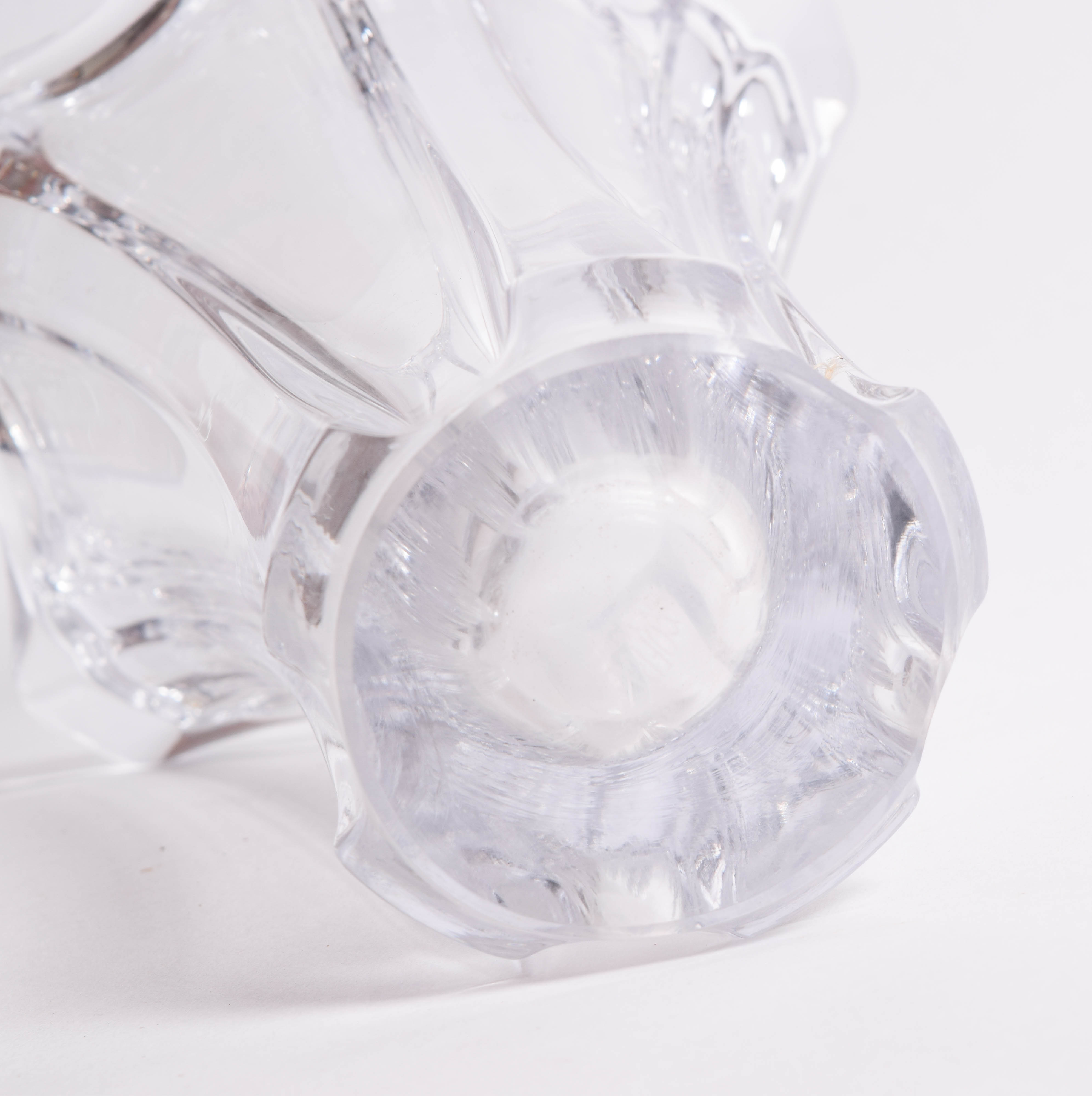 Vintage French Crystal Vase by Cofrac Art Verrier