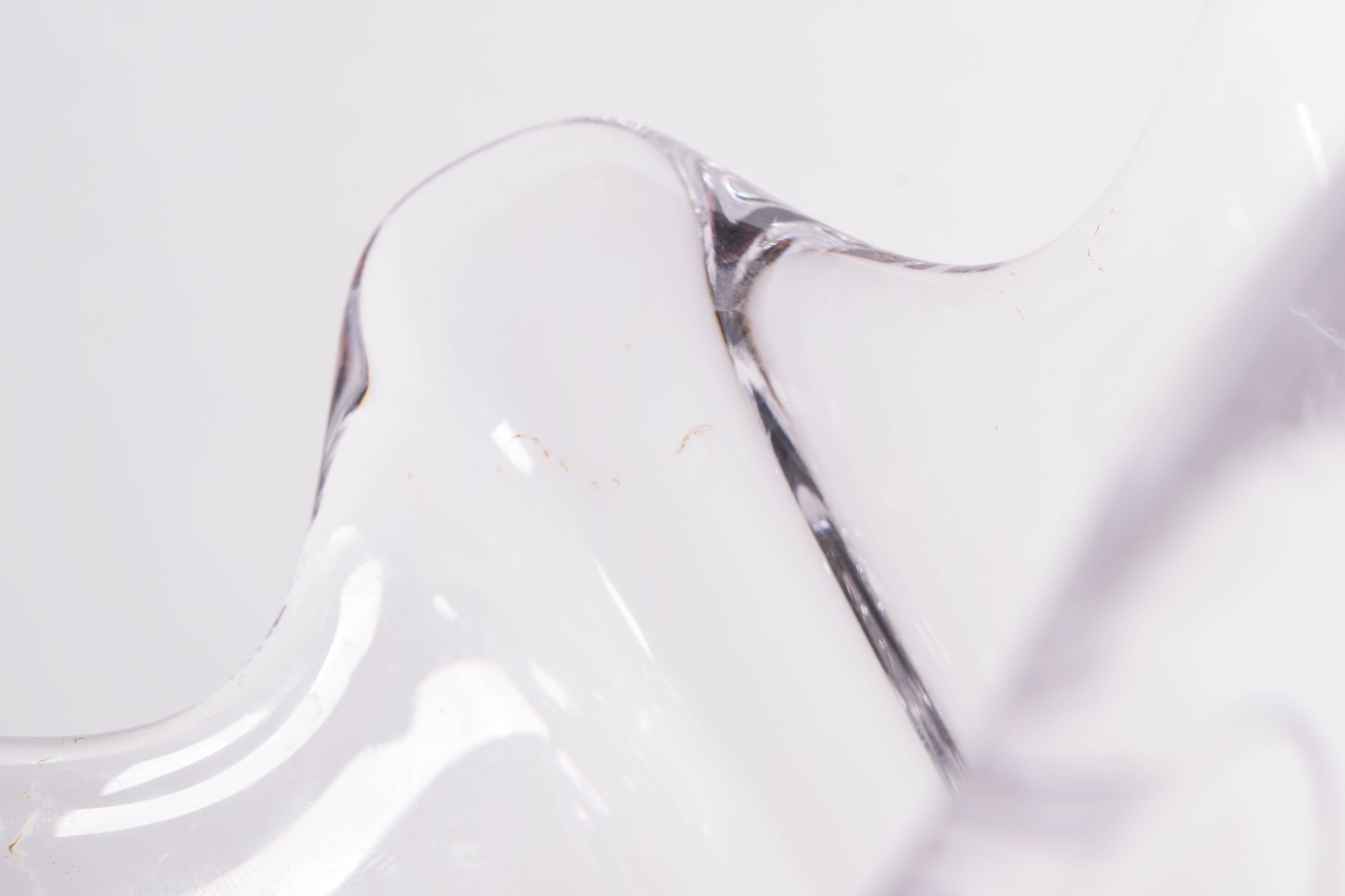 Vintage French Crystal Vase by Cofrac Art Verrier