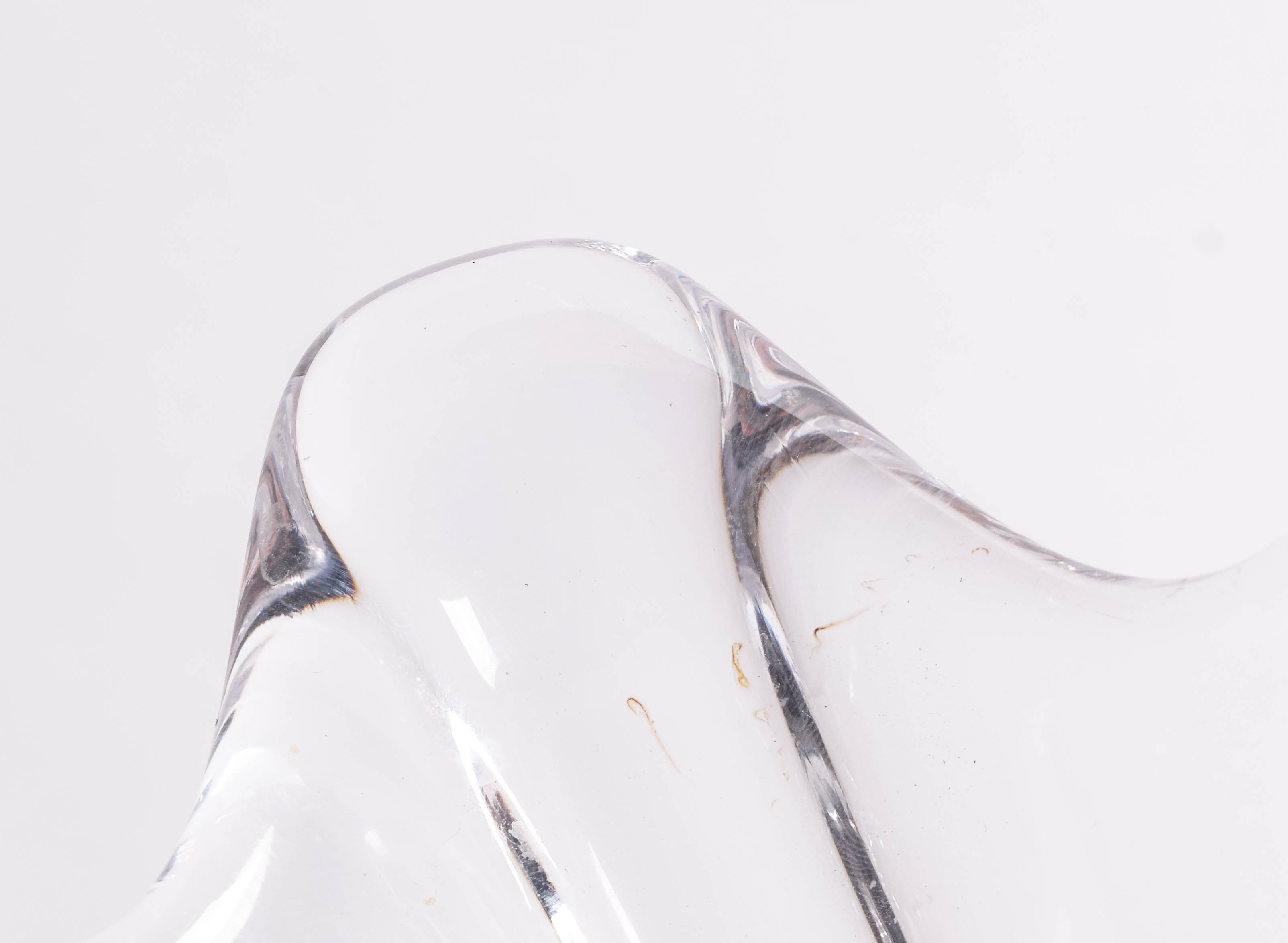 Vintage French Crystal Vase by Cofrac Art Verrier