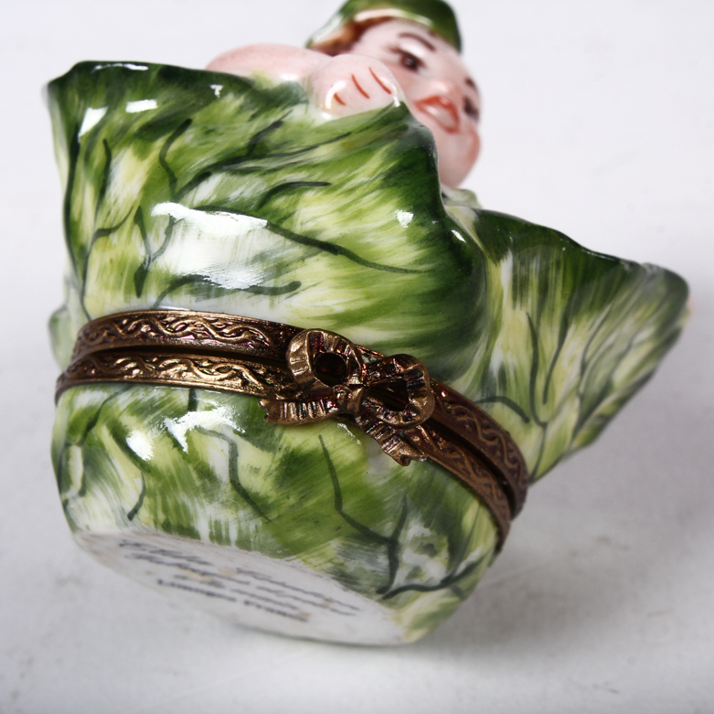 Vintage Elda Creation Limoges Porcelain Trinket Box