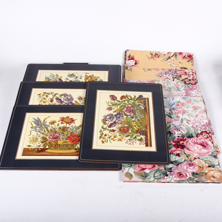 Collection of Vintage Floral Place Mats
