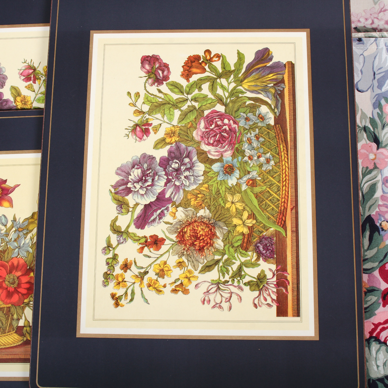 Collection of Vintage Floral Place Mats