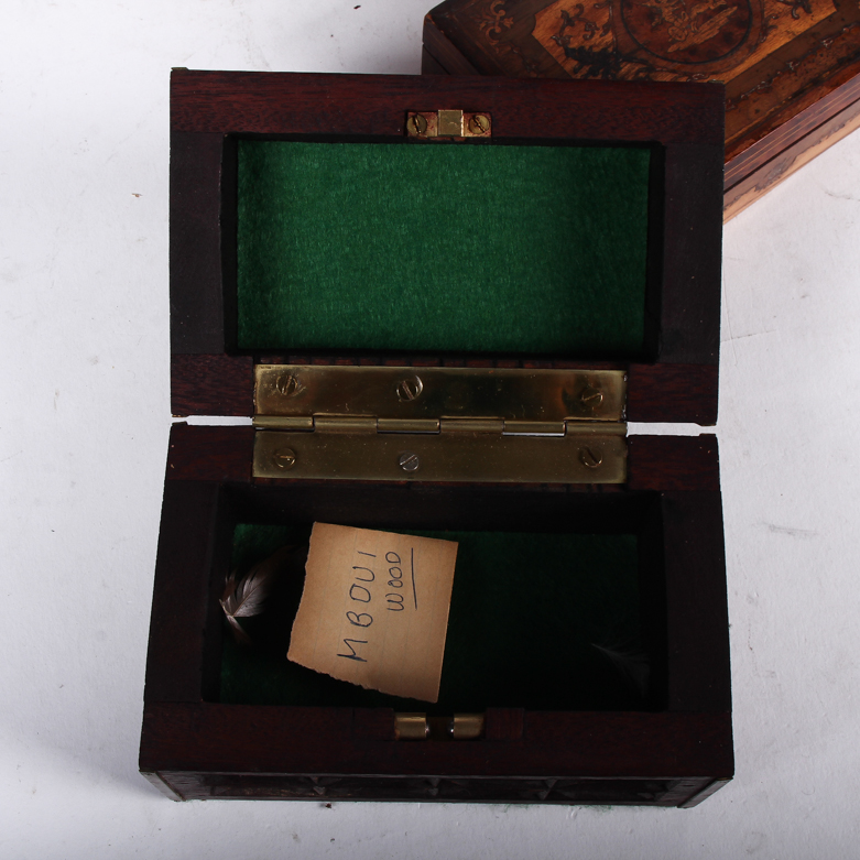 Vintage Wooden Cigar and Trinket Boxes