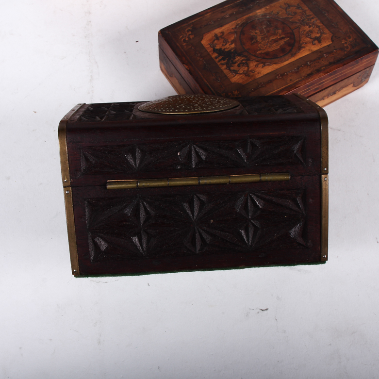 Vintage Wooden Cigar and Trinket Boxes