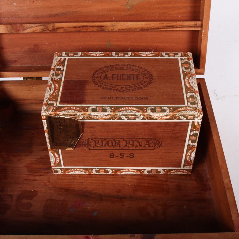 Vintage Wooden Cigar and Trinket Boxes