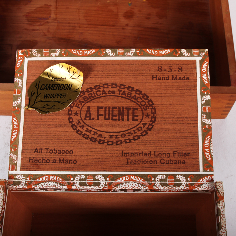 Vintage Wooden Cigar and Trinket Boxes