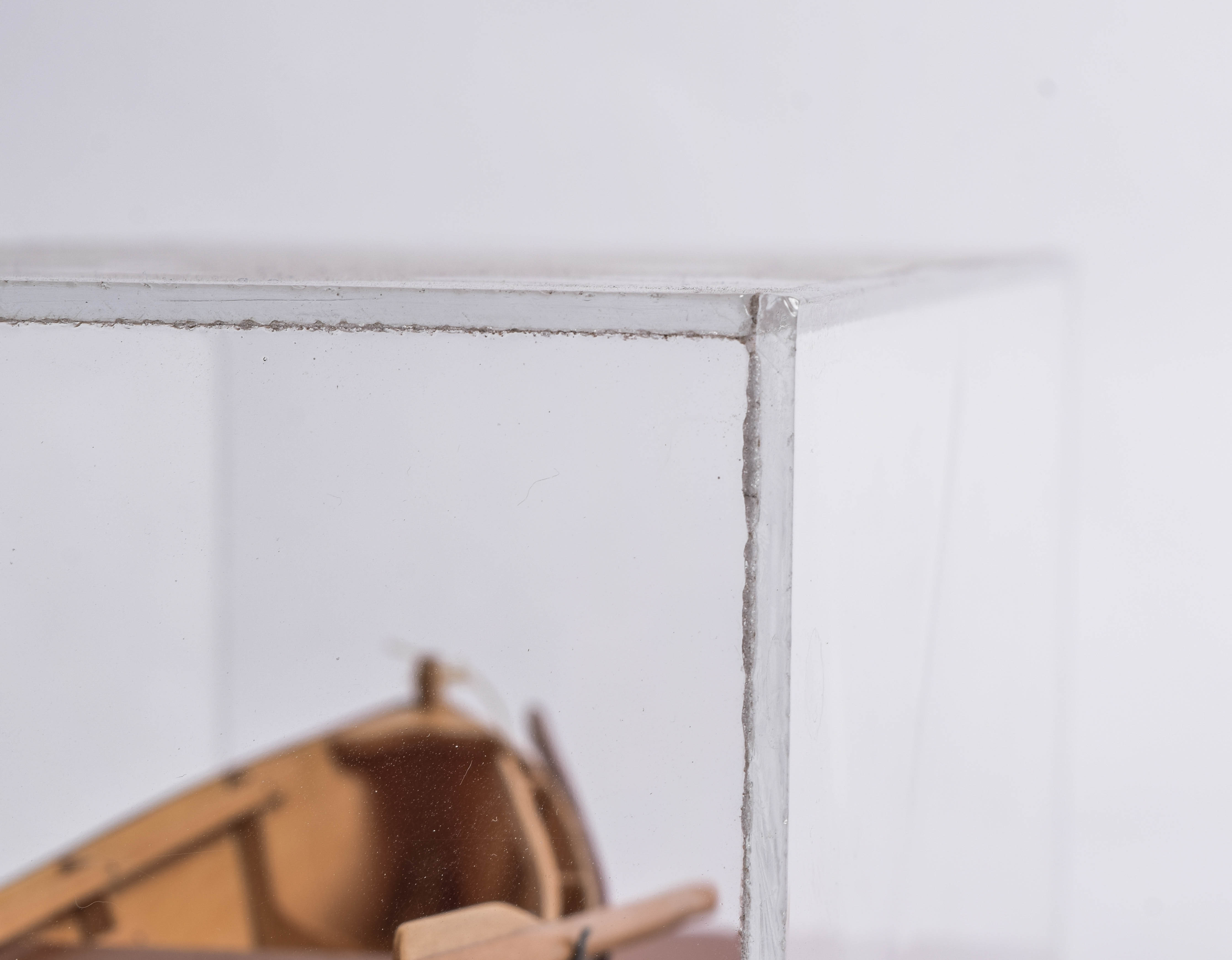 Vintage Handmade Miniature Wooden Row Boat