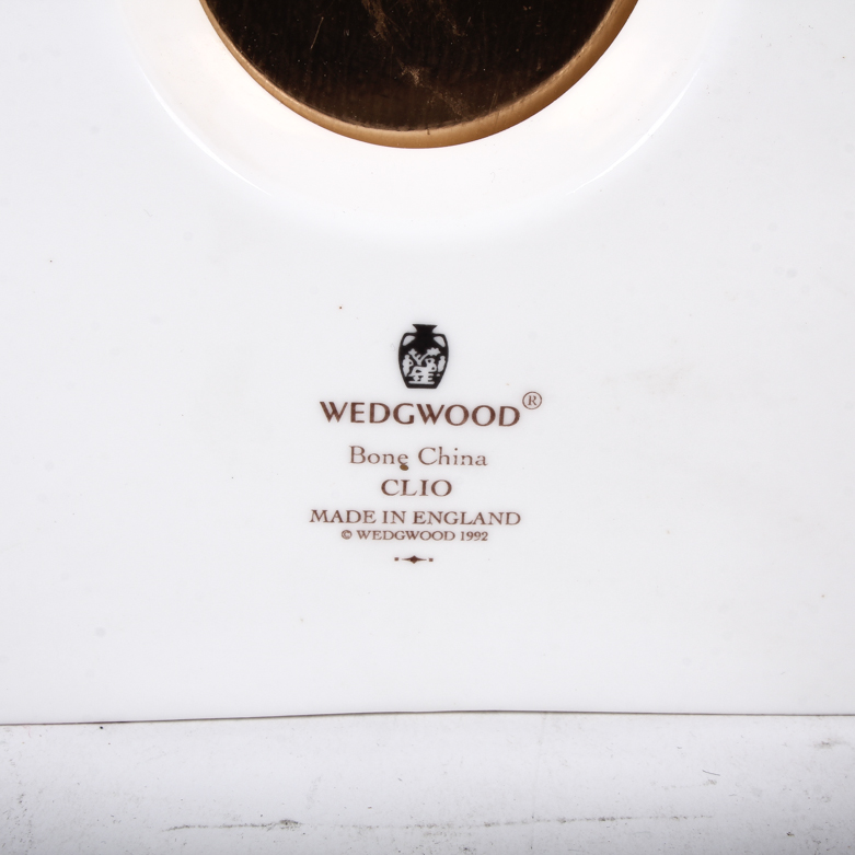 Wedgwood Bone China "Sarah" and "Clio" Mantel Clocks