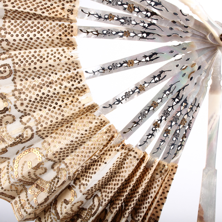 Antique Handcrafted Folding Fan
