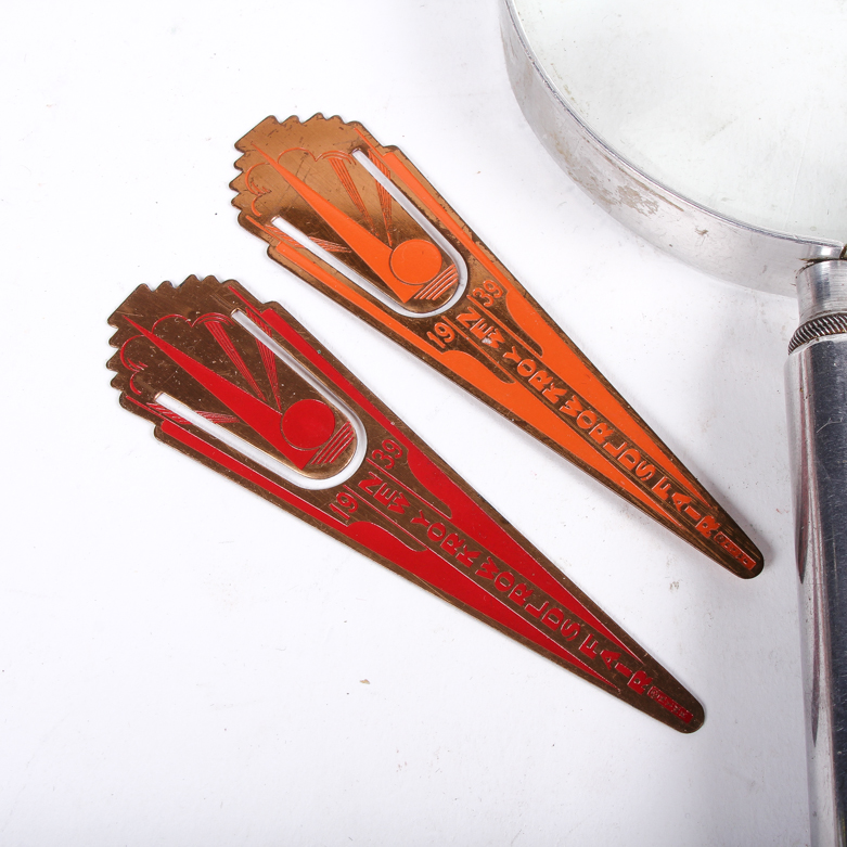 Magnifying Glasses and Metal Bookmarks