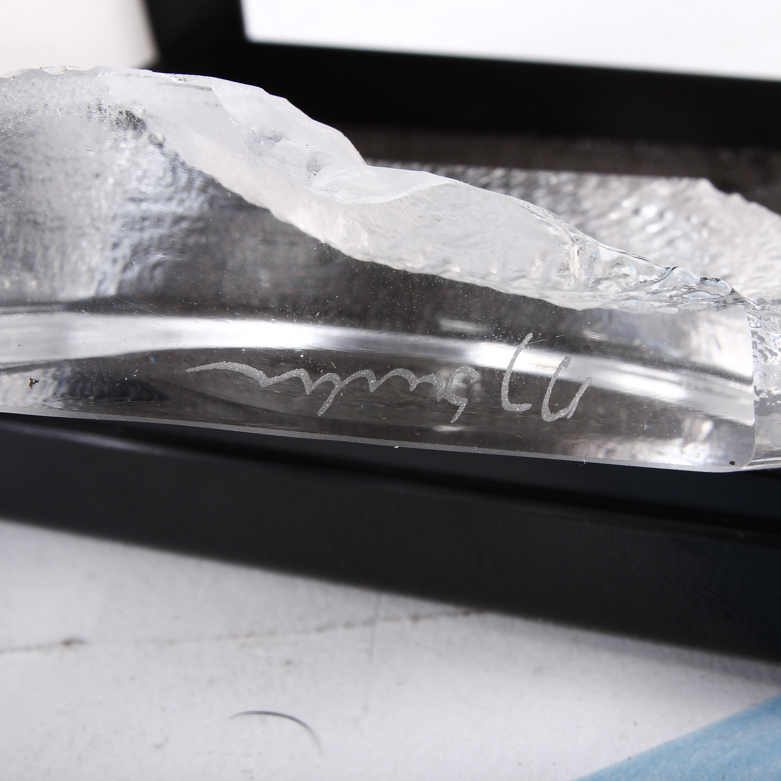 Mats Jonasson Crystal Hedgehog Paperweight
