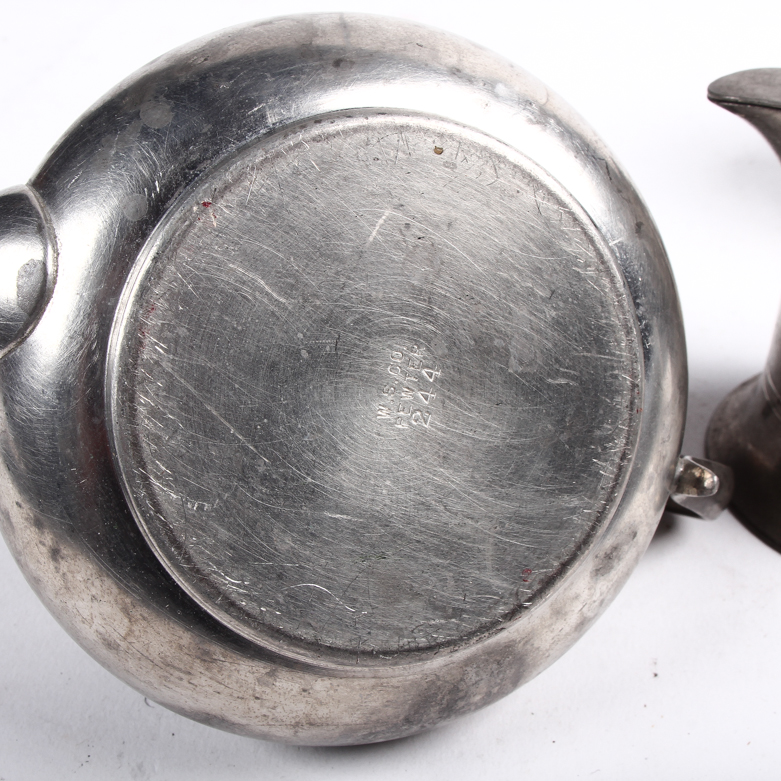 Assortment of Vintage Pewter Tableware