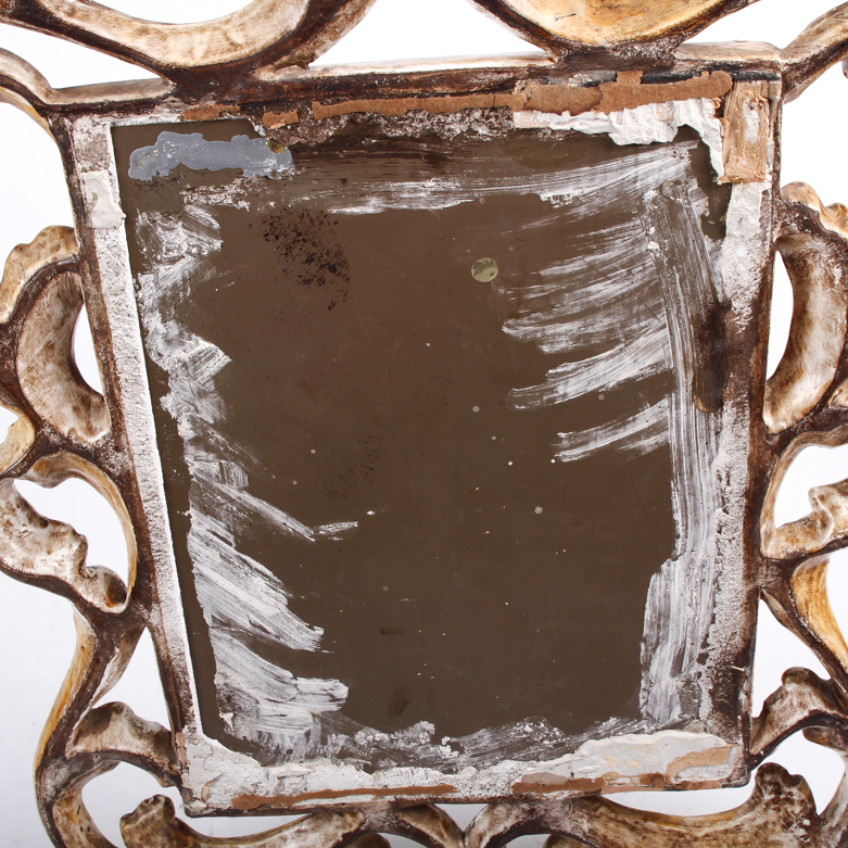 Ceramic Scrolling Acanthus Pattern Frame Wall Mirror