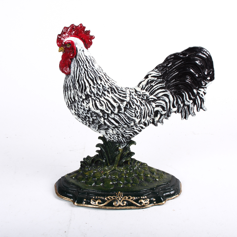 Vintage Metal Rooster Doorstop