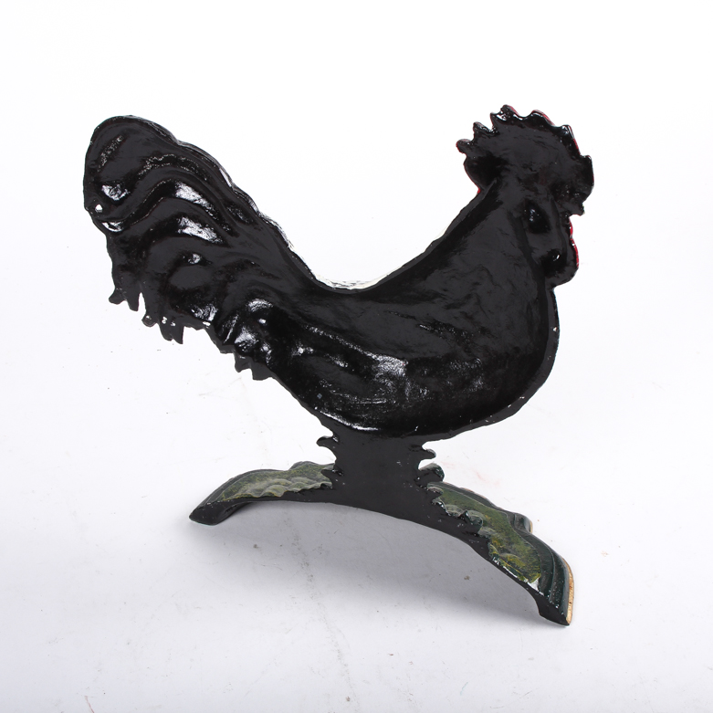 Vintage Metal Rooster Doorstop