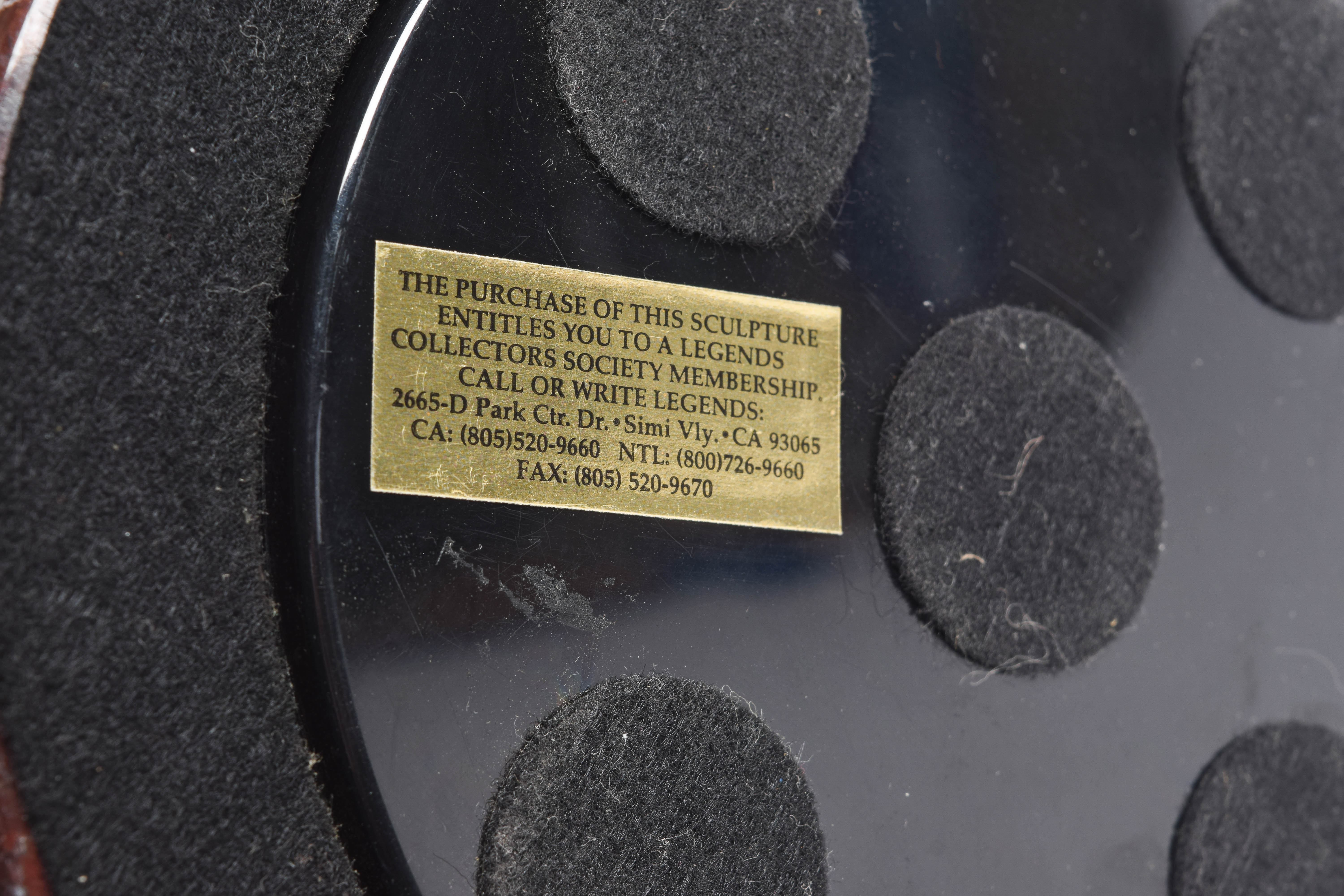 C.A. Pardell Pewter and Mixed Media Statue "Legends on Still Water"